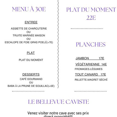 Hotel Bellevue Puy-l'Eveque Экстерьер фото